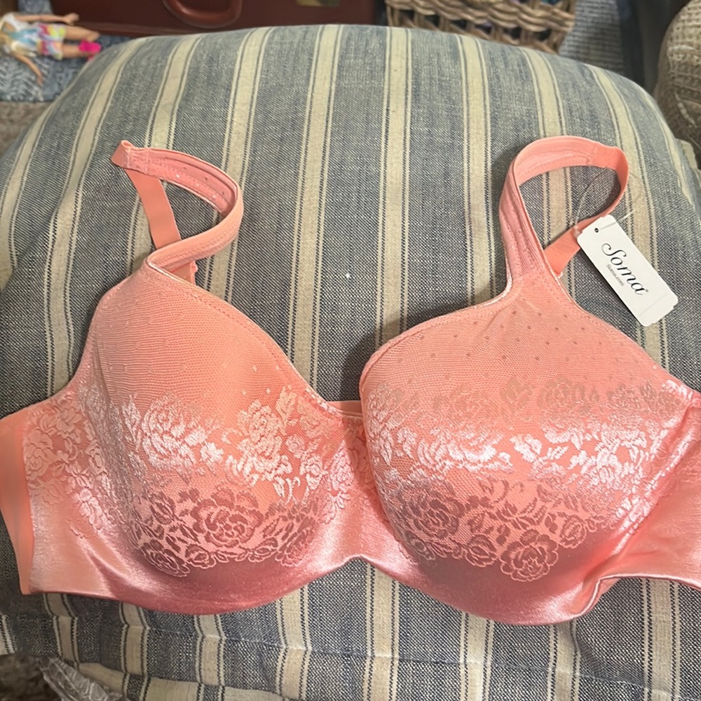 Peach Support Bra